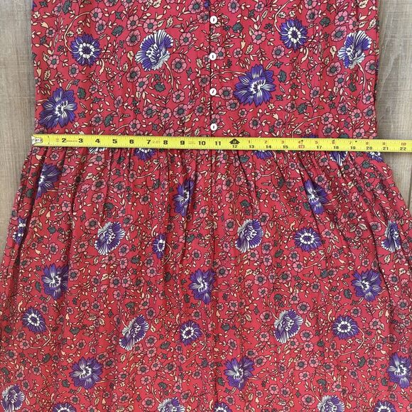 Hayden Women Red Floral Maxi Dress Size L Boho Gypsy Hippie Festival Cottagecore - Picture 9 of 13